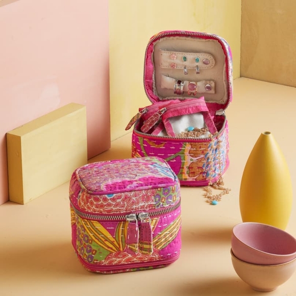 Sundance Storage & Organization Nwt Kantha Stitchery Jewelry Case